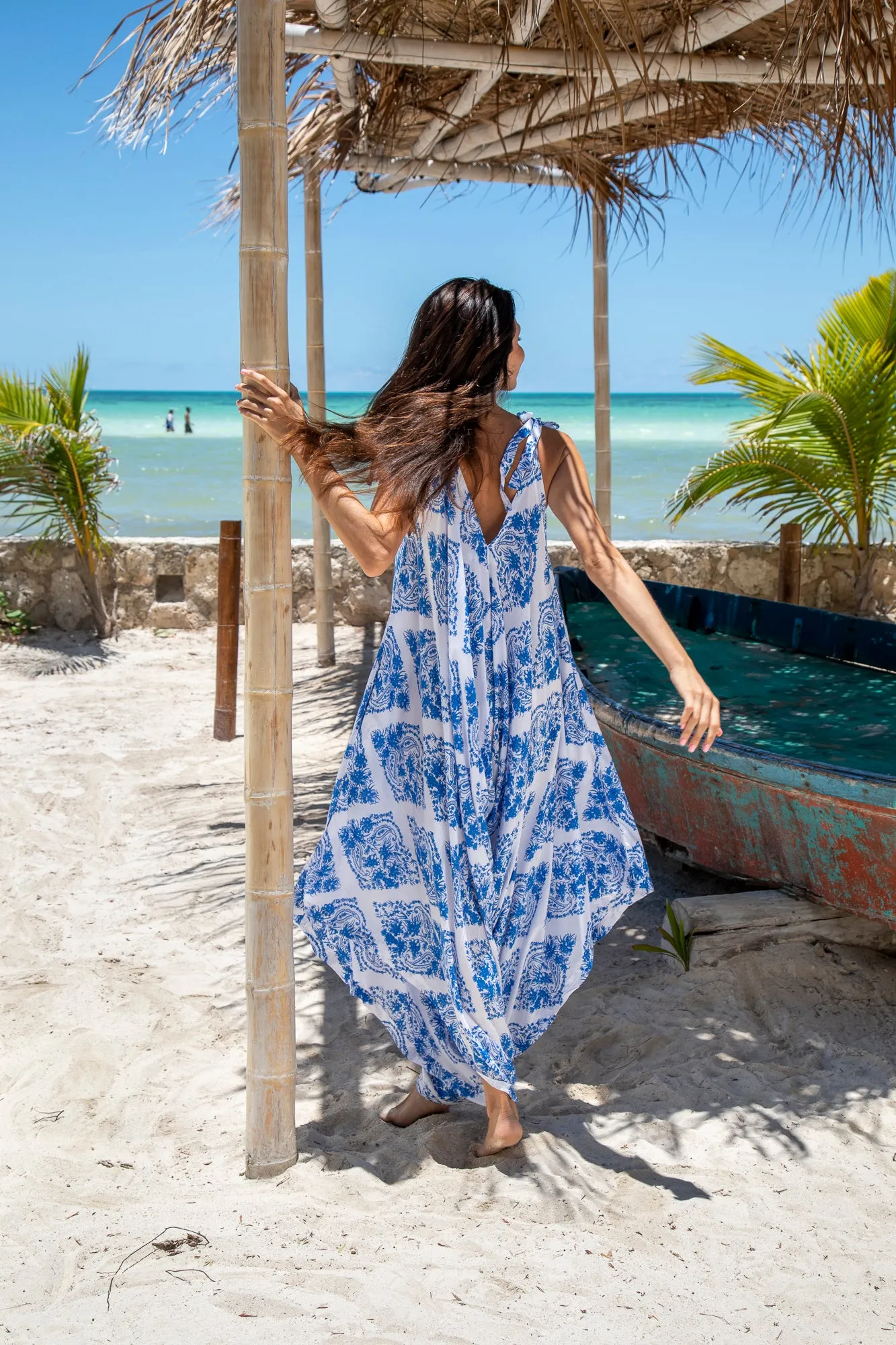 Gypsy Jumpsuit in Premium St Johns Blue Diamond