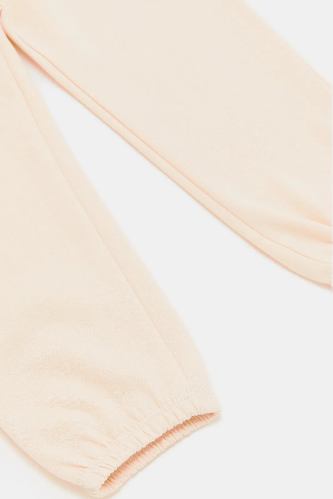 Infant Girls Coral Printed Active Pant