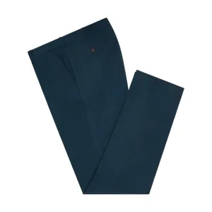 Terrance Teal Cotton Trouser