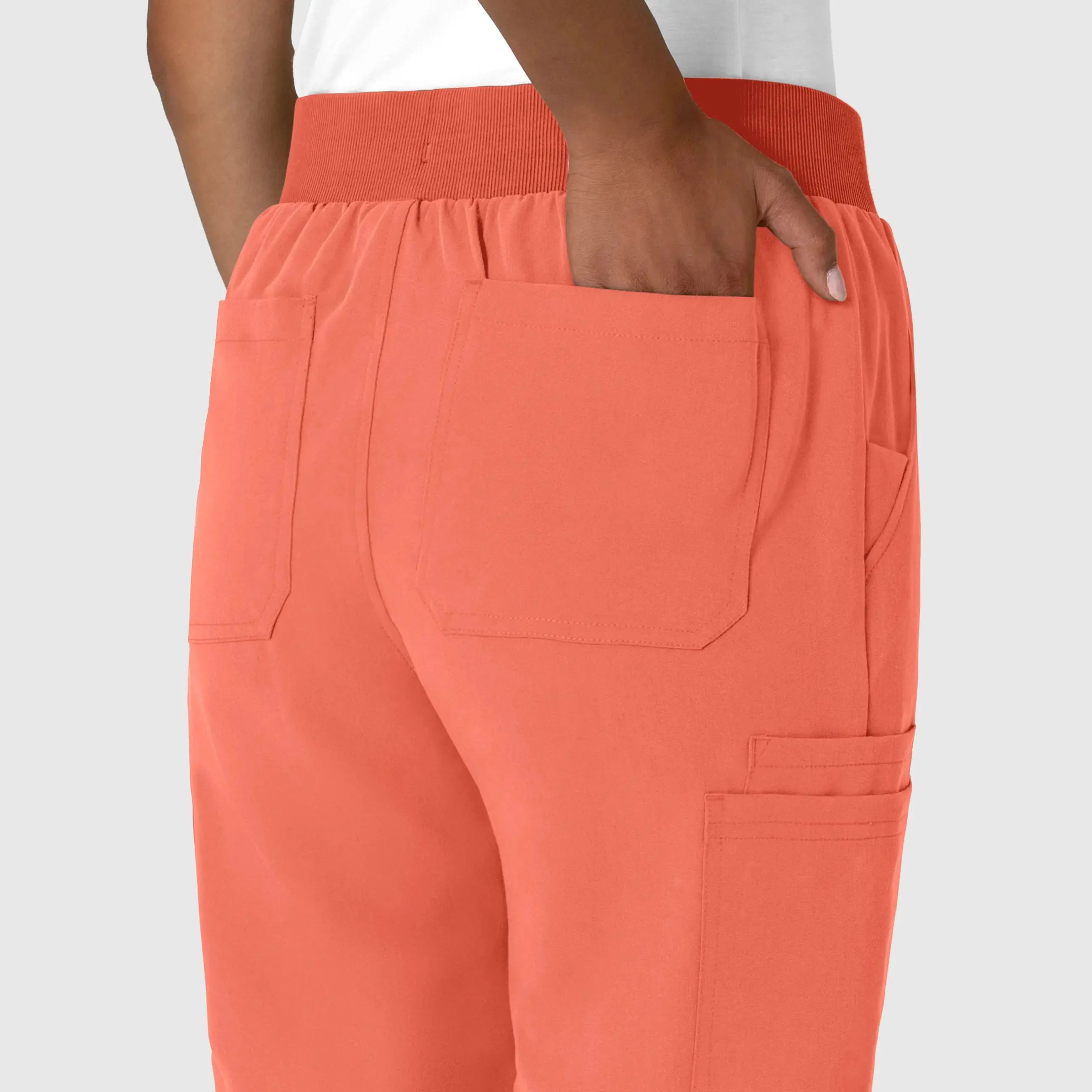 Wink Women's Jogger Utility Scrub Pant - Sugar Coral